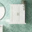 Bathroom Cabinet Wall Mounted With Adjustable Shelves Two Doors, Wood Hanging Cabinet Over Toilet Storage Medicine Cabinet