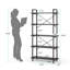 160 cm H x 80 cm W Steel Etagere Bookcase-1736204561