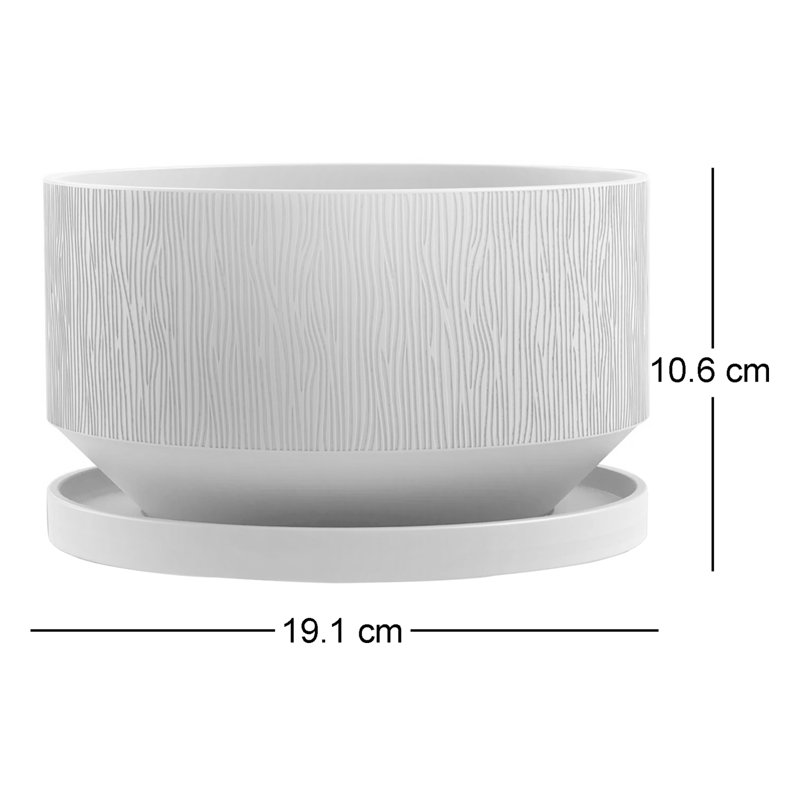 Emalise Pot Planter, Beige