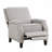 Push Back Reclining Chair Transitional Chenille Fabric Self-Reclining Motion Chair 1Pc Cushion Seat Modern Living Room Furniture
