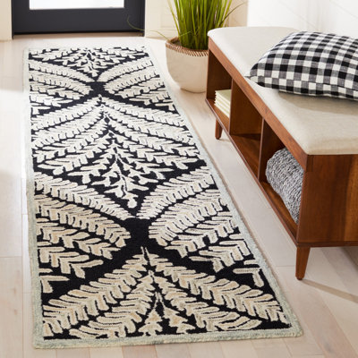 Cerda Hand Tufted Wool Floral Rug
