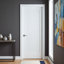 32 po x 80 po Panneau de porte une porte en bois blanc-134010953