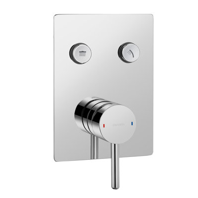 Aruba 1 Handle Wall Bath Shower Mixer Bath Filler with Diverter