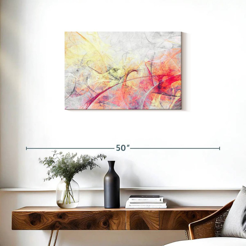 Avery, couleurs douces et abstraites, H 20 po x l 30 po