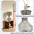 Glass Table Lamp With Mercury Foil Finish