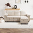 Waldorf 91.7" 3-Seat Sectional Sofa with Ottoman and Pull-Out Bed