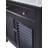 Louvered 36'' Single Bathroom Vanity with Marble Top