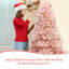 Sapin de Noël rose