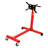 Steel Rotating Engine Stand, Vehicle Motor Block Cradle with Adjustable Head for Mechanics, Red