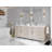 Cambridge 84 In. W X 22 In. D Double Sink Bathroom Vanity In Fine Grain With 2 In. Calacatta Sienna Quartz