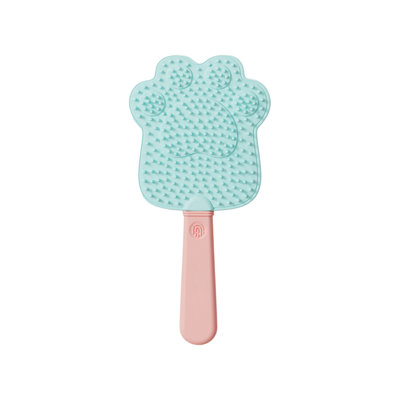 Brosse de massage pour animal de compagnie, bleu clair, 7,48 x 3,54 x 0,39 pouces