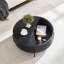 Table basse ronde avec rangement Table d'appoint moderne pour le salon et la chambre à coucher-2039069299