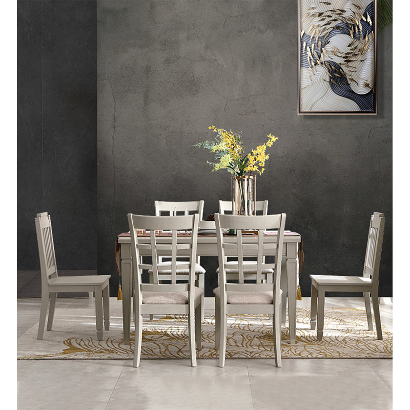 Table de salle à manger rectangulaire de style américain