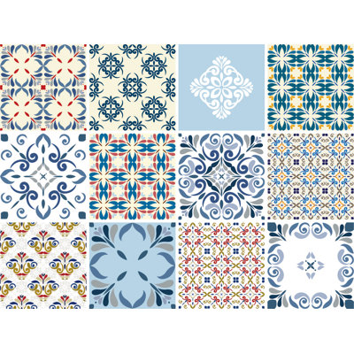 15 cm x 15 cm PVC Mosaikfliese Selbstklebend Molly
