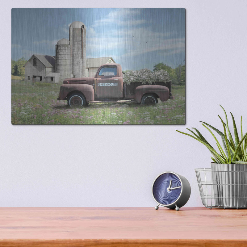 «Annville Summer Fields» par Lori Deiter, art mural en métal, H 12 po x l 16 po