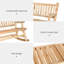Chaise berçante en bois 2 personnes-618747630