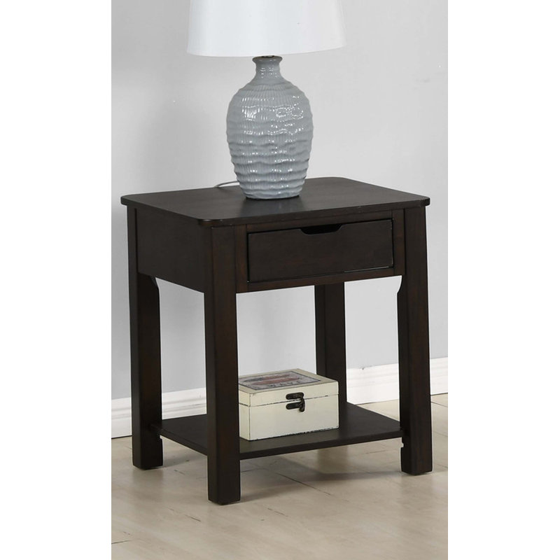 MDF End Table With Drawer