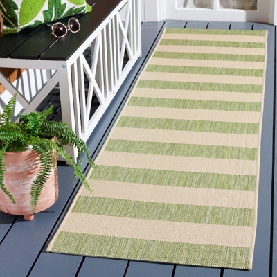 Bridgeman Performance Striped Indoor/Outdoor Area Rug