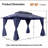 Lausaint Home 10'x13' Steel Patio Gazebo-103591281