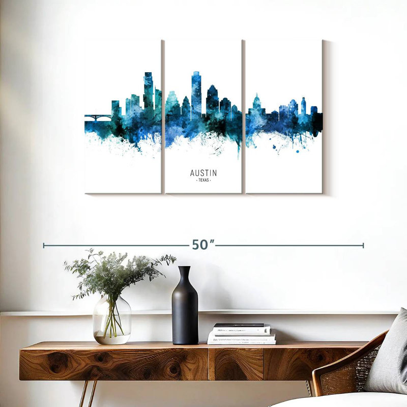 Rorry Austin Texas Skyline I, 24" H x 38" W