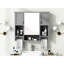 Modern Wall-mounted Bathroom Storage Cabinet With Mirror, Adjustable Shelves, And Towel Bars