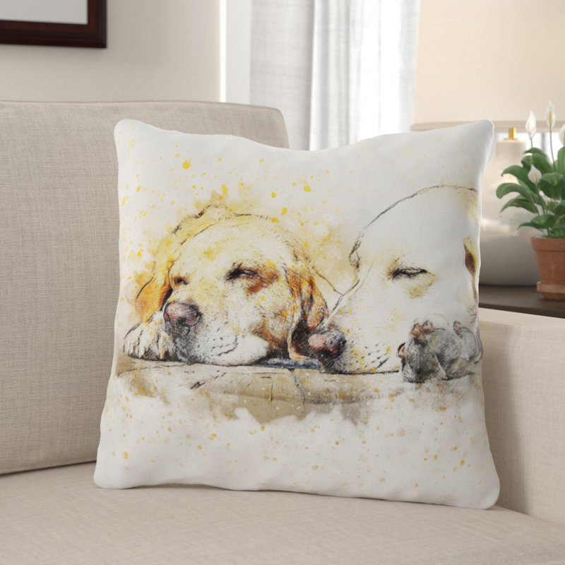 Housse et insert de coussin carré Dowdle, Microsuède, Intérieur