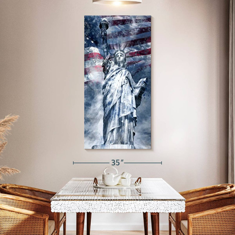 Statue de la liberté moderne, H 54 po x l 27 po