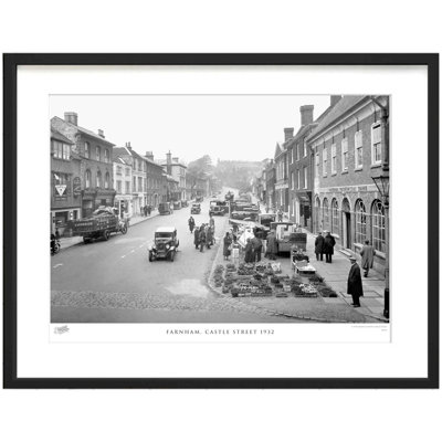 Farnham, Castle Street 1932 by Francis Frith - Single Picture Frame Print