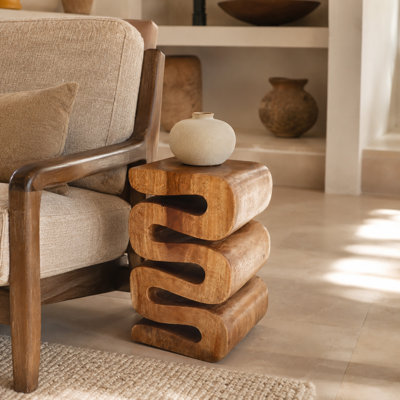 Betteanne Solid Wood End Table