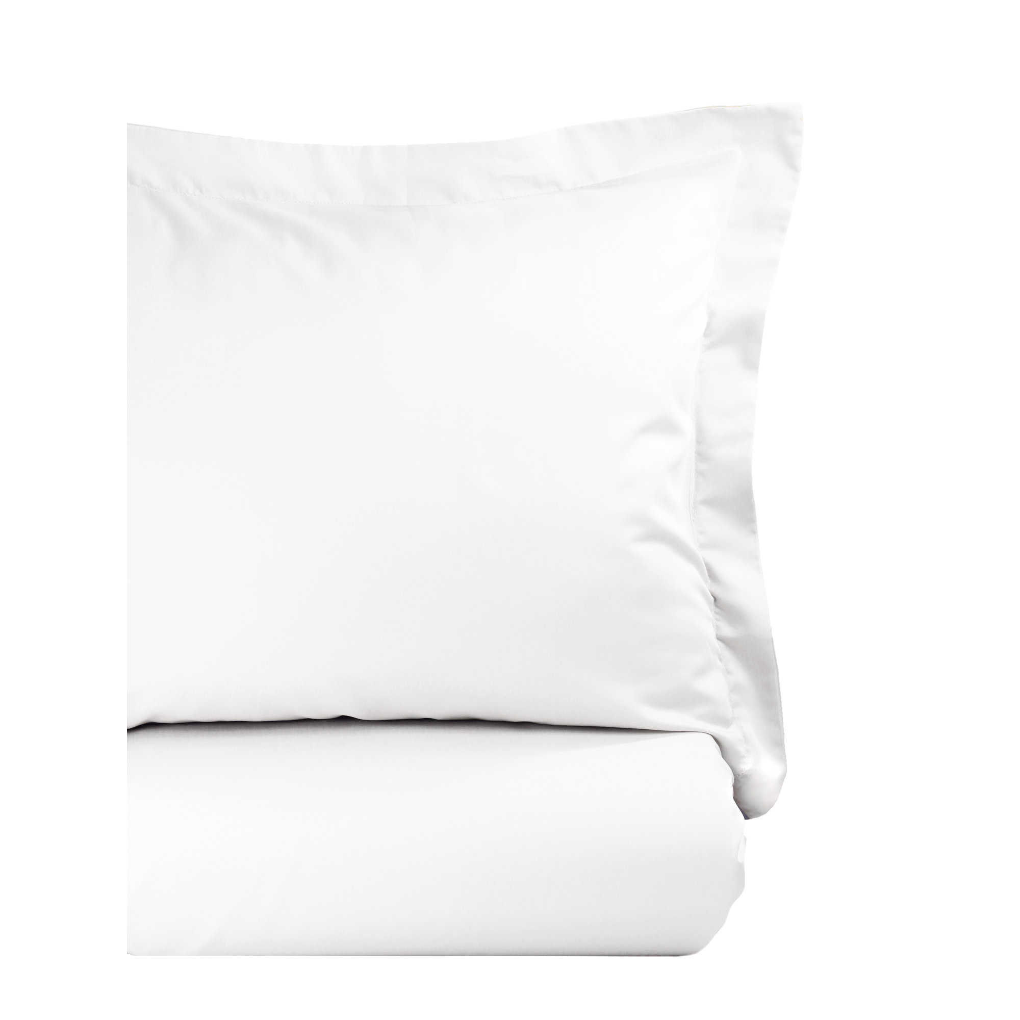 Azreal Cotton Duvet Cover Set, White, Twin Duvet Cover + 1 Standard Sham