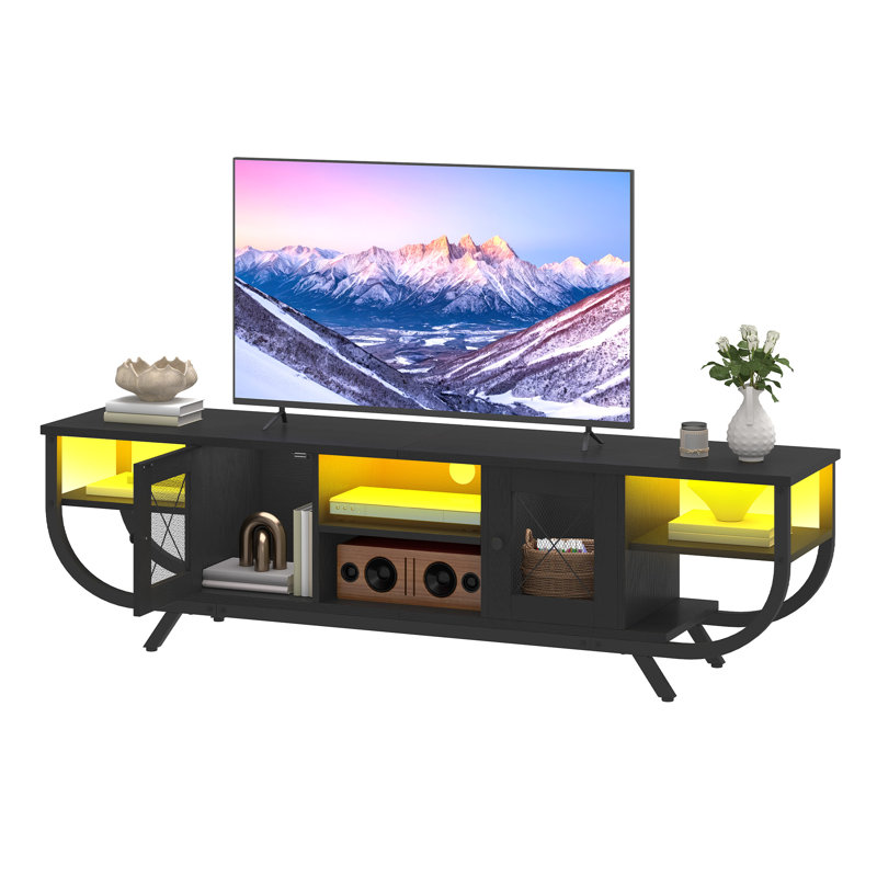 Unfinished TV Stand, 45cm H x 160cm L x 35cm W, Black