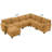 7-Piece Upholstered Corduroy Sectional-1228022343