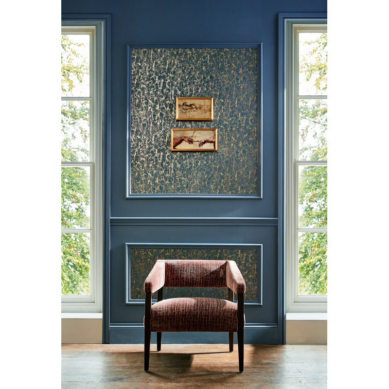 Moresque Glaze Wallpaper, Indigo