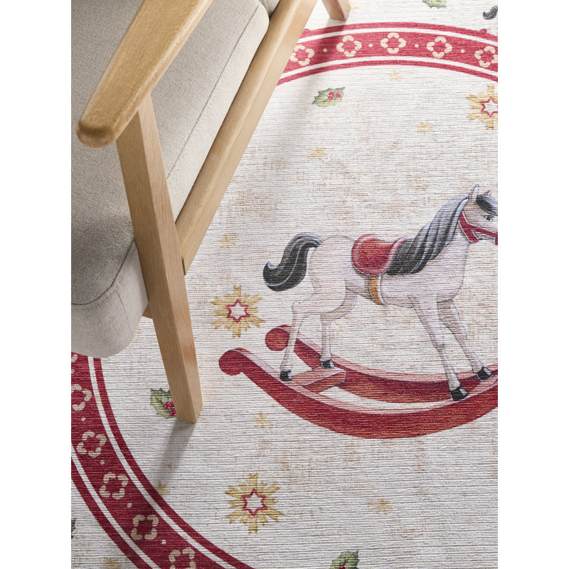 Villeroy & Boch Toy's Delight Limited Edition Rocking Horse - Christmas Tree Rug Round, Xmas Tree Decorations, Christmas Holiday, Christmas Tree Collar