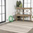 Clarisabel Wavy Stripe Modern Cream/Dark Gray Indoor/Outdoor Rug-69807550