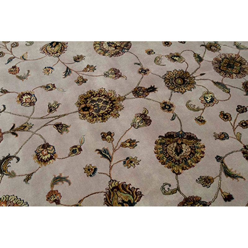 Hand Woven Silk and Wool Oriental Area Rug