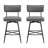 Hanriette 26''Retro PU Leather Counter Stools-2083358367