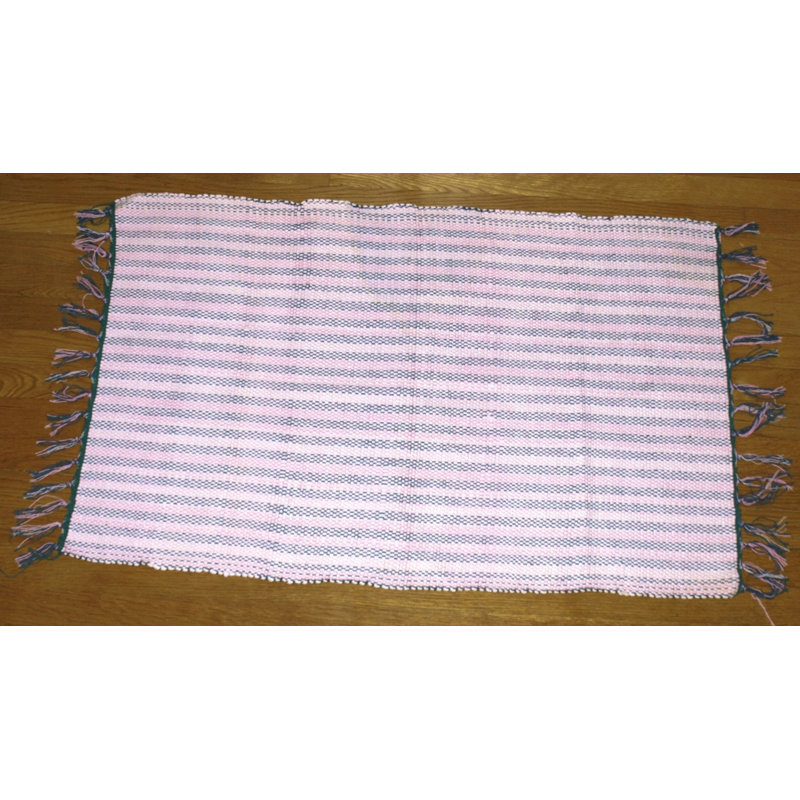Maumelle Cotton Plaid Indoor Rug, 3.83' x 5'