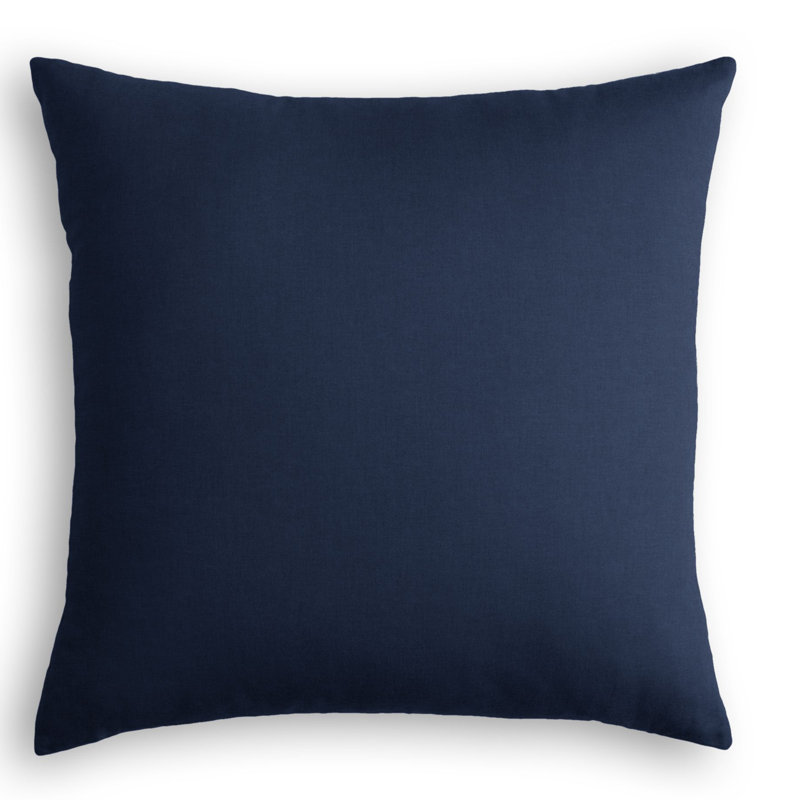 Housse de coussin carrée, 16 po x 16 po, Indigo, Duvet