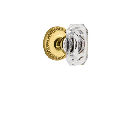 Bouton de porte en cristal Grandeur Newport Rosette