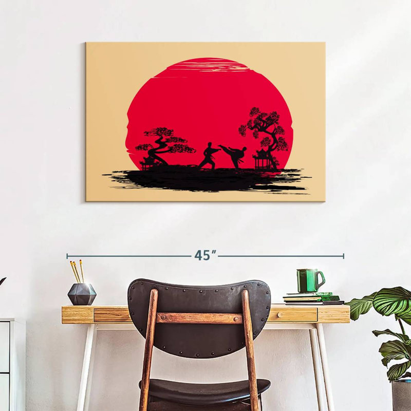 Karate Sunset, 26" H x 39" W