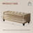 48.8" W Faux Leather Upholstered Storage Bench-1121422258