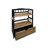 Solid Wood 2-tier Small Bookshelf With Drawer