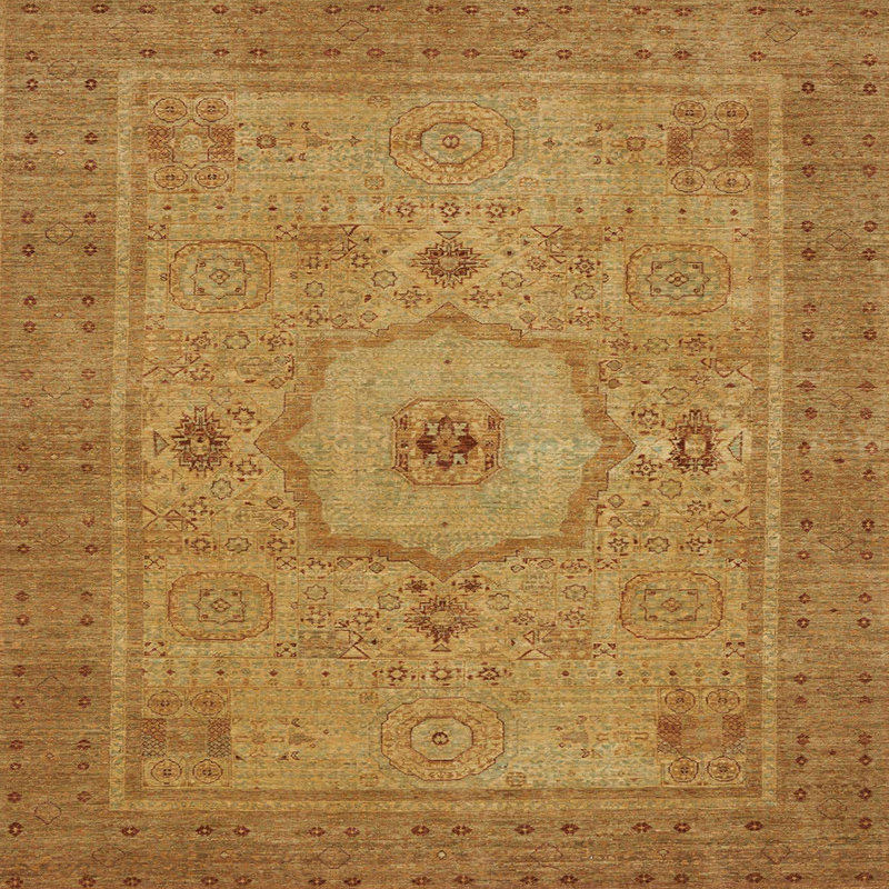 Tapis abstrait moderne 320, Carré 4 pi