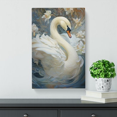 Swan Informel - Wrapped Canvas