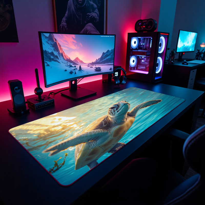 Polyester Desk Pad, 23.6x13.8