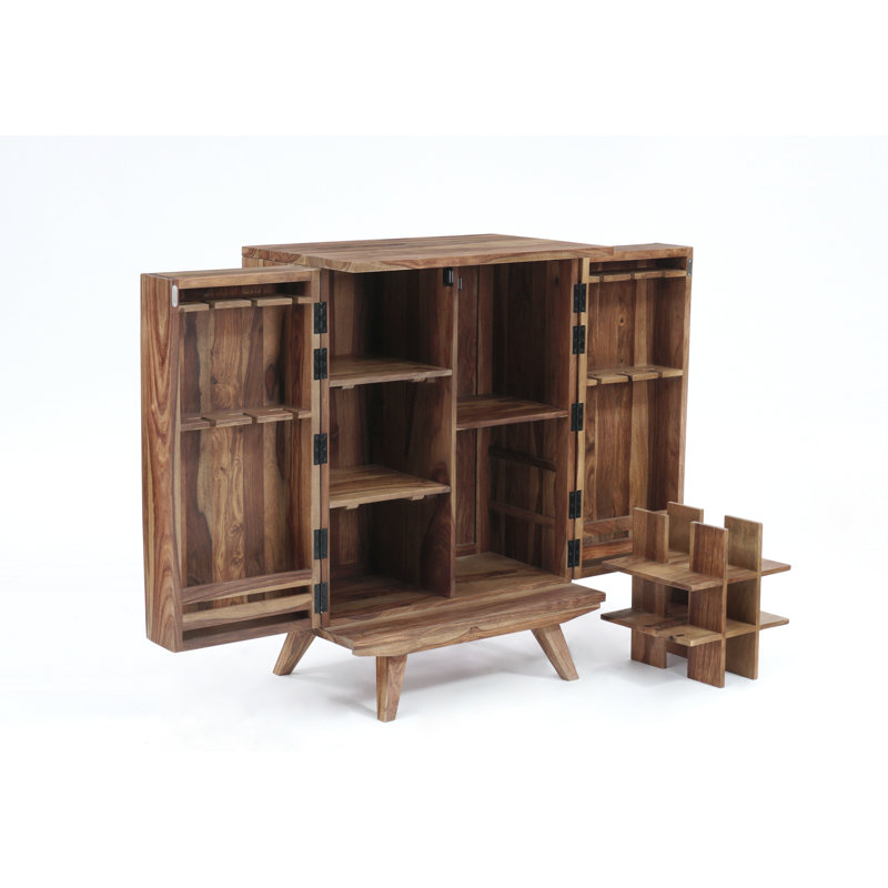 Caseyleigh 32'' Solid Wood Mini Bar