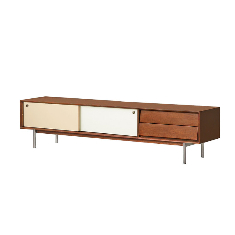 Mediaeval style solid wood TV cabinet, 78.74''