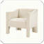 Siège de chambre à coucher moderne avec fauteuil à accoudoirs demi-tonneau-121321246