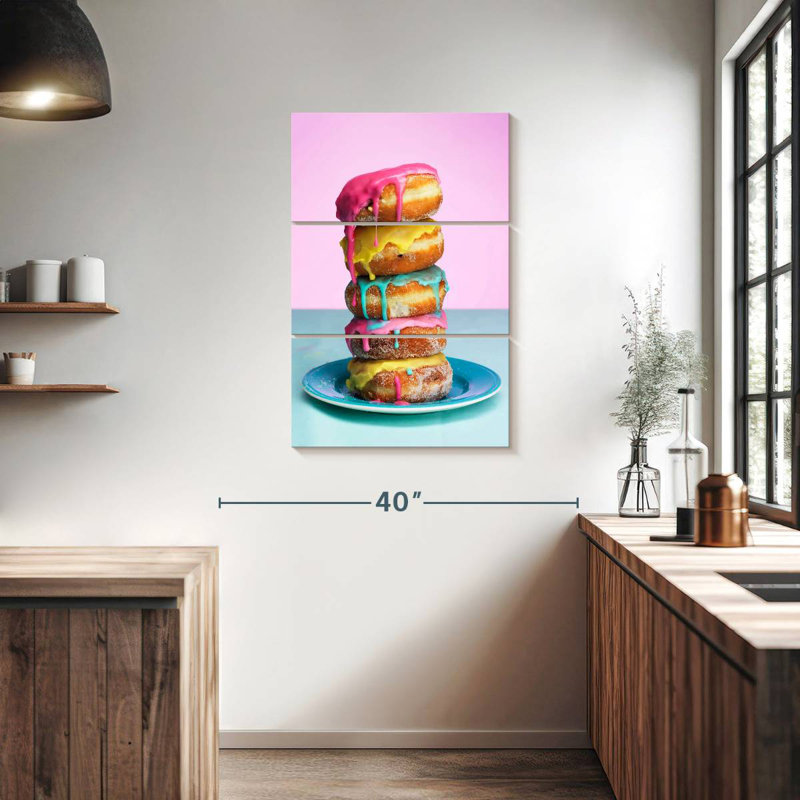 Yarlin Frosted Doughnut Stack, 38" H x 24" W